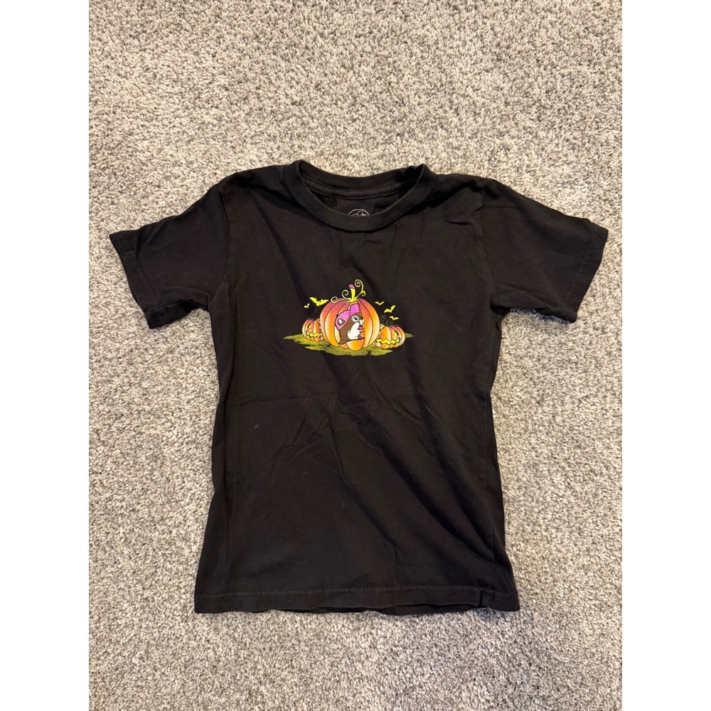 Buc-ee's T-Shirt Kids YXS Black Haunt It Halloween Graphic Short Sleeve Tee